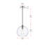 Luminaire suspendu sphère 1 lumière Douthit-840156721-936651084