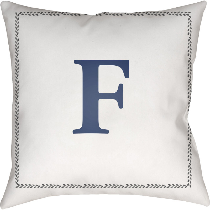  Indoor/Outdoor Throw Pillow, F, 20" H x 20" W x 4" D