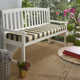 Sunbrella Striped Outdoor Bench Cushion