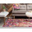 Tapis rouge à motif géométrique-40278821