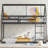 Twin House Bunk Bed Rubber Wood Low Profile-657422345