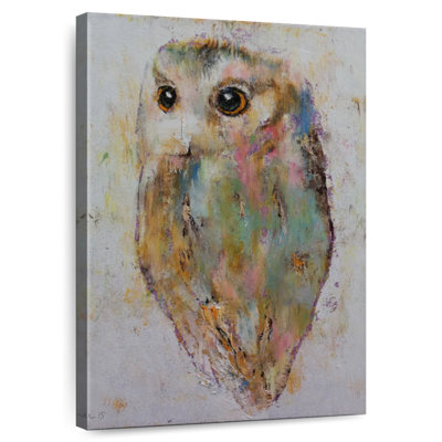 Brampt Pastel Abstract Owl