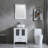 Ekkehardt 24.8 " W Freestanding Standard Free Standing 1 Single Vanity Bathroom Vanity With Engineered Stone Top with Mirror-566035597