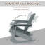 Chaise avec chaise berçante extérieure en bois Outsunny Adirondack