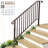 Bronze 3-Step Iron Stair Handrail-123106865-123106867