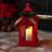 Alpine Metal and Glass Lantern with Warm LED Light Faux Candle-70731681