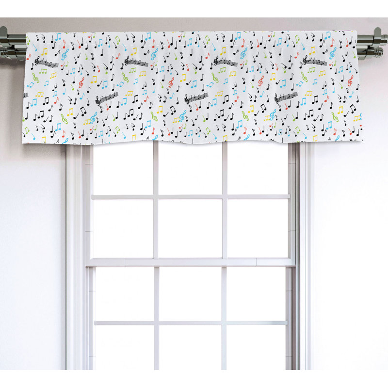 Sateen Ruffled Window Valance