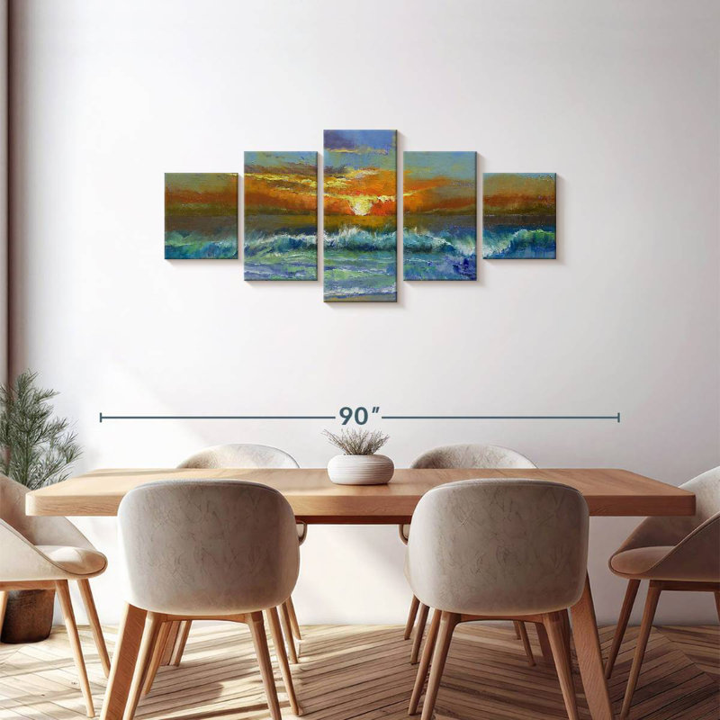 Malibu Avonna Sunset, 30" H x 68" W