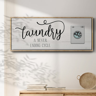 Never Ending Laundry- Framed Canvas