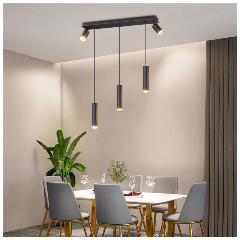 - Luminaire suspendu pour îlot de cuisine cylindrique [sans ampoule]