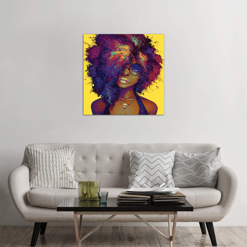 Neon by Geneva B - Wrapped Canvas Painting, 93.98 cm H x 93.98 cm W x 3.175 cm D