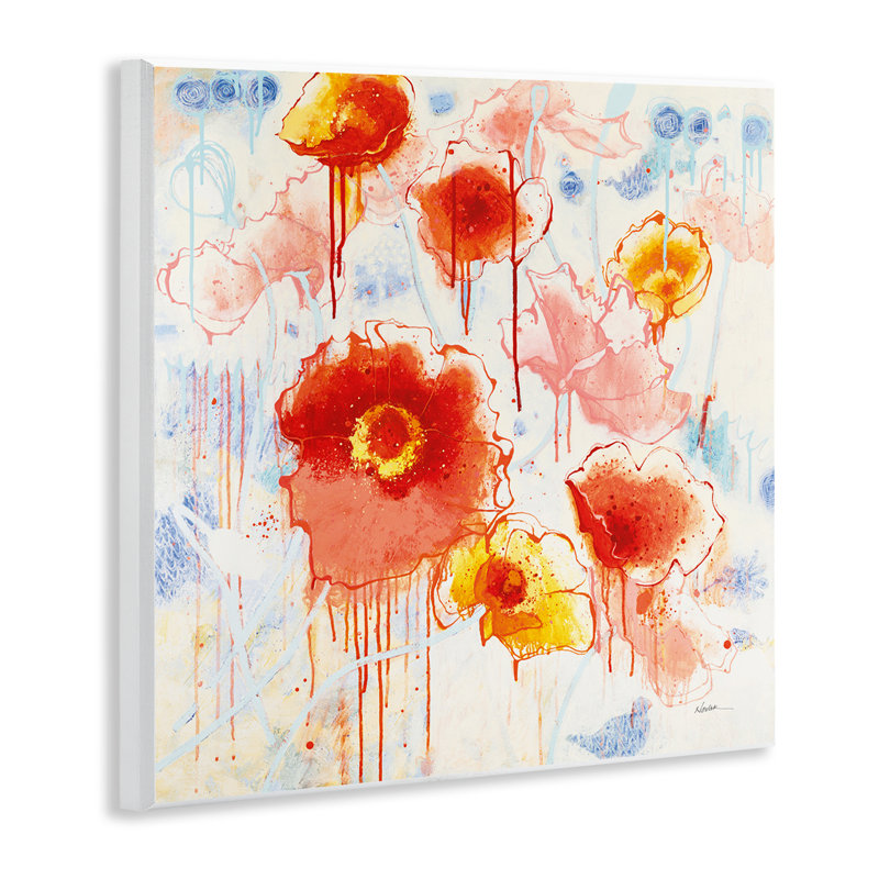 "Dripping Abstract Poppies" par Shirley Novak