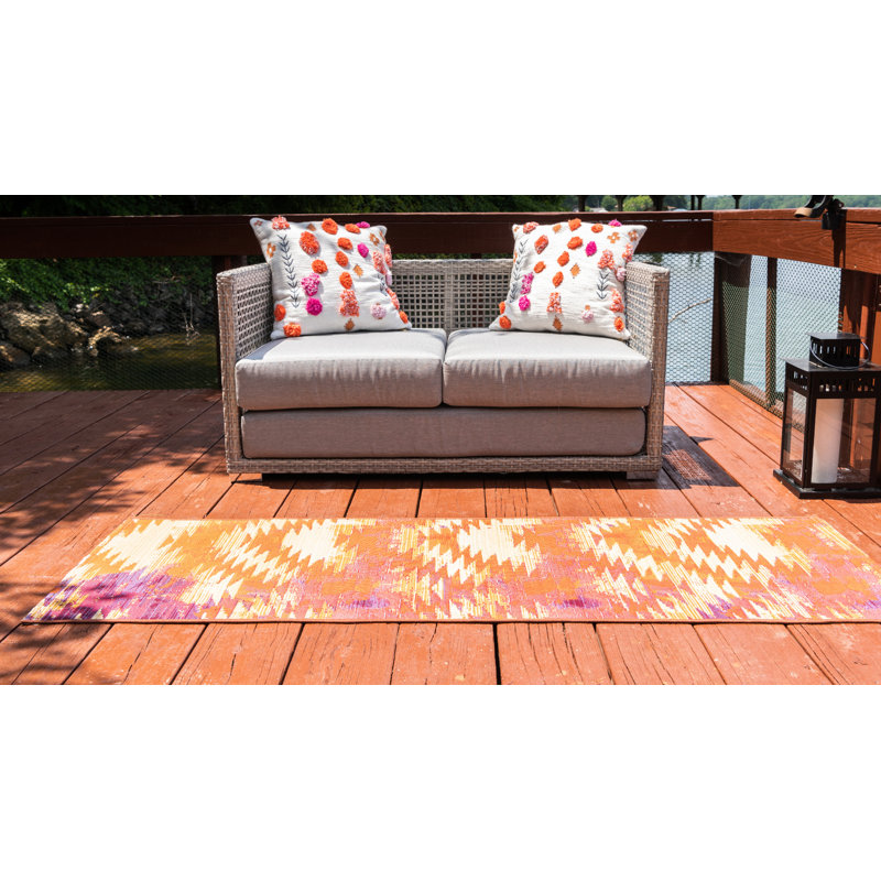 Tomlinson Red Indoor/Outdoor Area Rug, Runner 2' x 6'1"