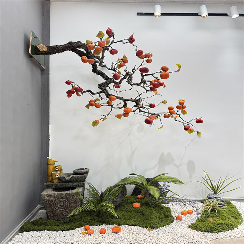 Grand arbre mort artificiel avec véritable tronc, 47,24 po x 23,62 po
