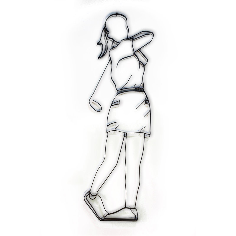 Handmade Modern People Wall Decor on Metal
