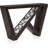 Modern Decorative LED Console Table With W-Shaped Legs And Remote Control, USB-Powered Light Strip, Engineered Wood Top, And Anti-Tip Kit For Living Room, Hallway, Or Entryway