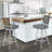 Borrelli Swivel 26 in. Walnut Wood and Steel Metal Counter Height Bar Stool-23206415