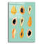 Art mural en verre Ivy Bronx «Papaya Blue» par Yvette St. Amant-1214378579