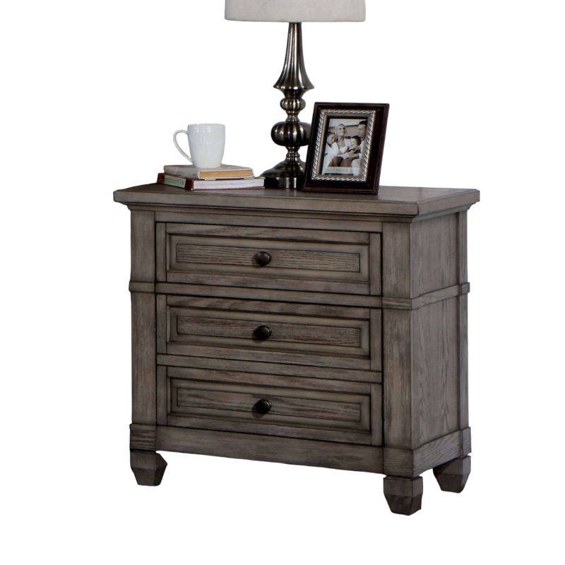 End Table Modern Nightstand Bed Side Table Solid Wood Nightstand
