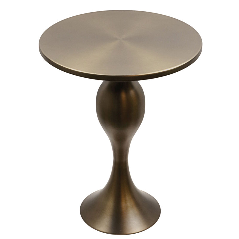 Kateryn Accent Table, Matte Golden Brown