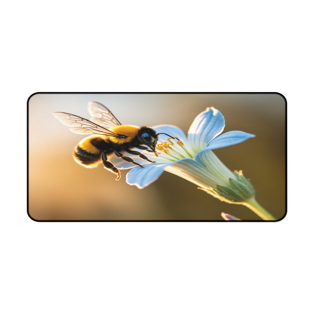 Bumblebee Flower Desk Mat