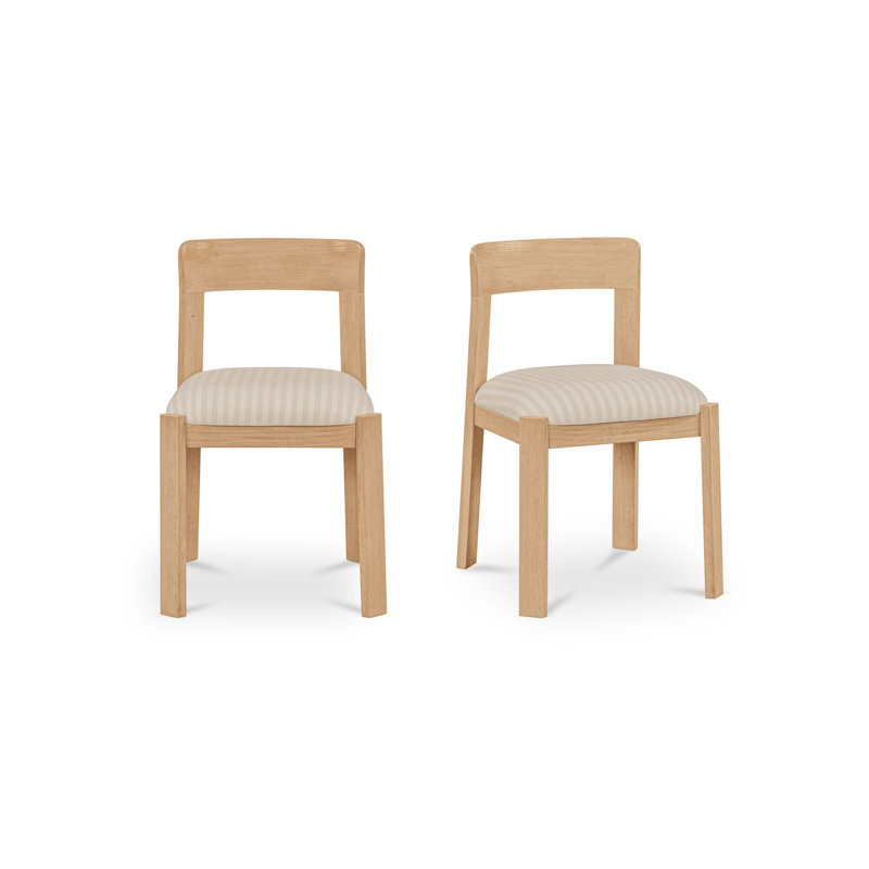 Oli Dining Chair Dark Green-Set of Two, White; Gray