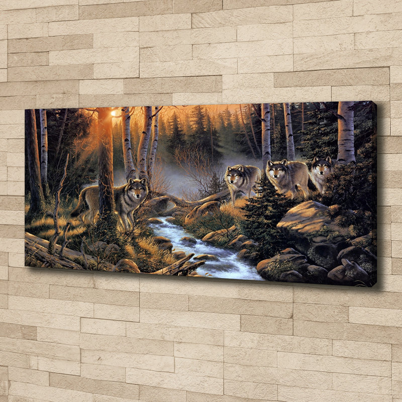 Pack Of Wolves - Wrapped Canvas Print