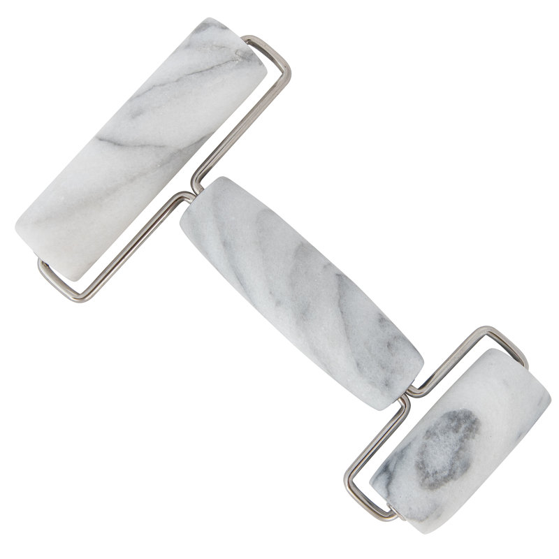 Rouleau à pâtisserie double en marbre