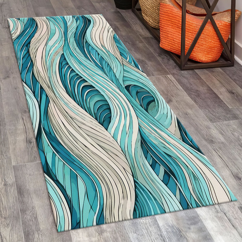 Bohemian Inspired Floral With Pile Soft Printed Rug for Elegant Home Decor Enhancement, Rectangle 2'8" x 4'11"
