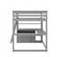 Lit mezzanine simple avec bureau, tablettes et 2 tiroirs-1824524758