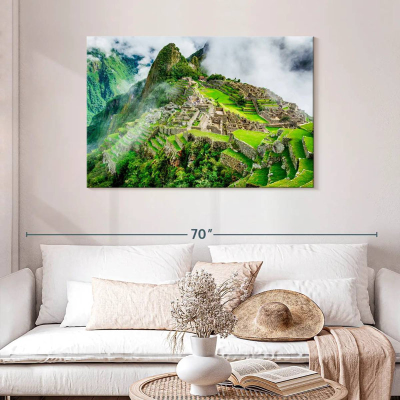 Lilie, ruines incas, Machu Picchu, H 30 po x l 45 po
