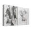 Graphite abstrait III - Toile tendue avec châssis de qualité supérieure - Prêt à être accroché-108966291