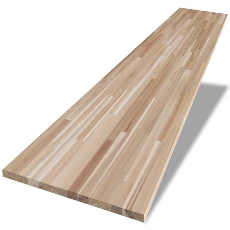 Comptoir en bois d'acacia massif pour plan de travail, plateau de table de salle à manger, bureau, épaisseur de 1 po