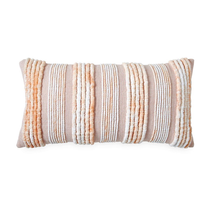 Space-Dyed Striped Throw Pillow