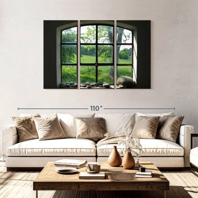 Lilie Old Stable Window, 48" H x 74" W