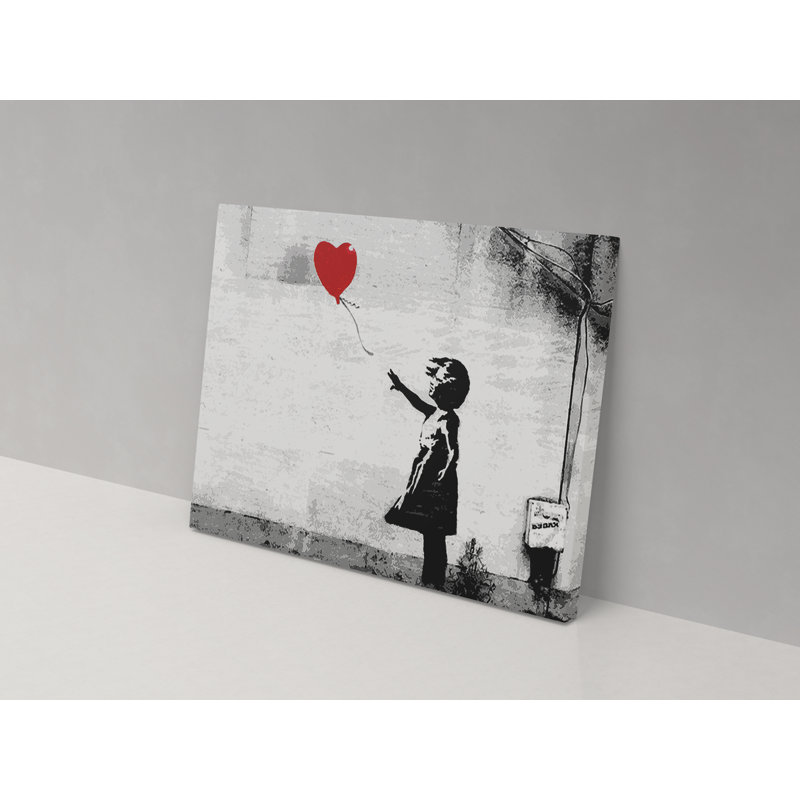 Balloon Girl Banksy - Wrapped Canvas Print, 67cm H x 102cm W x 4cm D