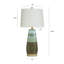 Lampe de table 34 po brun / vert / gris / bleu Millville