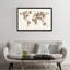 « fleur world map (sépia) » par michael tompsett, impression sur toile tendue Mikolas-1258089179-1311891227-1311891226