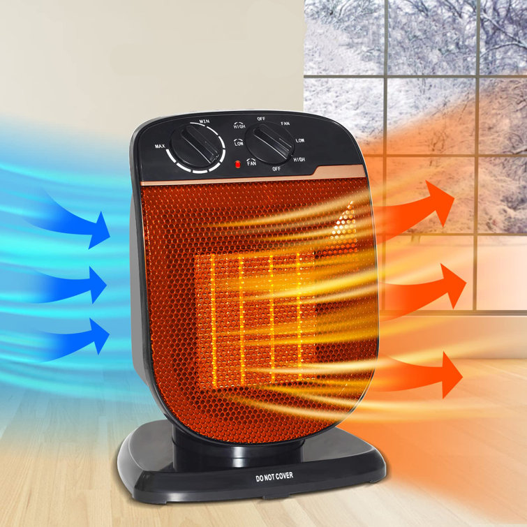 SEGUIRA 1500 Watt Watt Electric High Efficiency Compact Space Heater ,  Remote Included | Wayfair