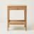 19"H Low & Narrow Assembled Solid Oak Nightstand with Drawer & Shelf-1087901150-1087901149
