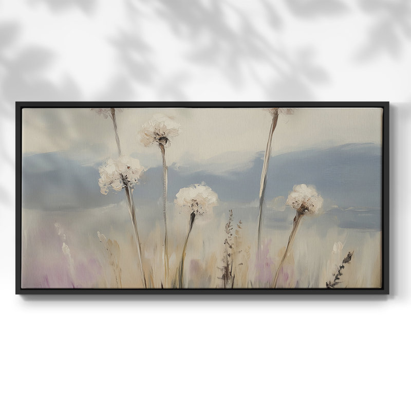 Série paysage - CXII - Toile tendue avec châssis encadré - Prêt à être accroché, Noir, H 21 po x l 41 po