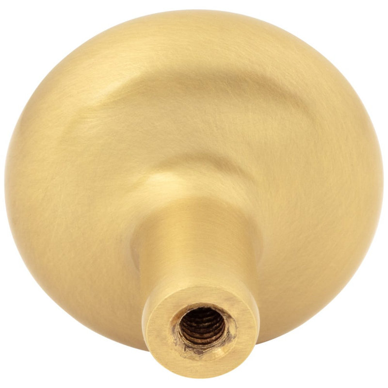 Loxley Mushroom Knob, Brushed Gold