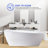 Vanity Art 67" X 31" Acrylic Freestanding Bathtub-83841389