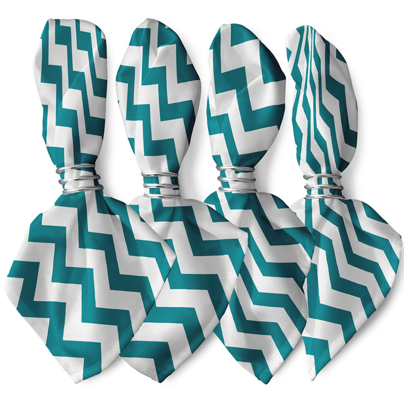 Serviette Aamna, L 18 po x L 18 po, Bleu lac