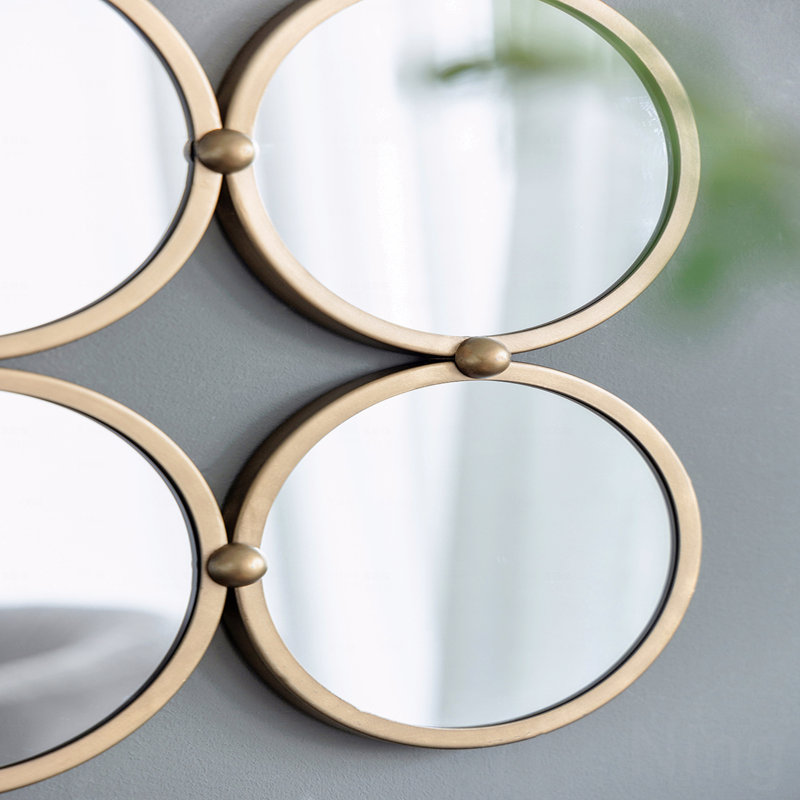 Miroir décoratif contemporain de 27,2 po de style minimaliste pour la chambre à coucher, la salle de séjour et le vestibule