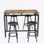 Ensemble de table de cuisine 5 pièces à hauteur de comptoir, table de bar avec 4 tabourets