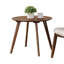 Table d'appoint ronde Mid-Century avec pieds fuselés