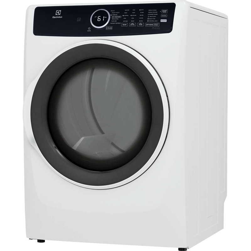 Electrolux 8,0 pieds cubes Pi. Sécheuse au gaz à chargement frontal Perfect Steam ™ avec rafraîchissement instantané