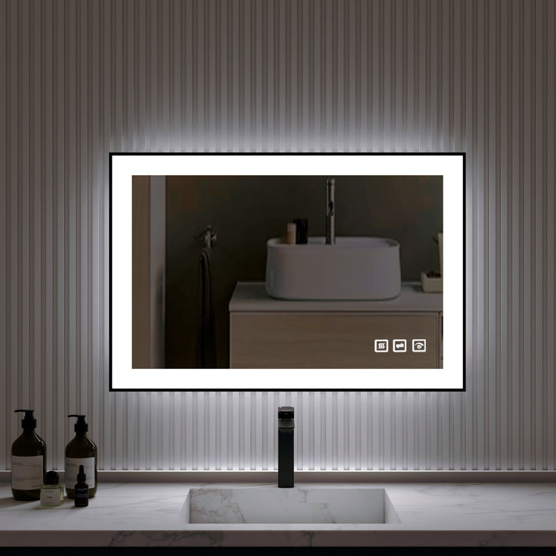 Aluminum Flat Mirror, 24" H x 36" W