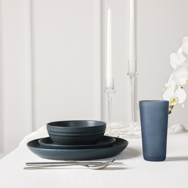 Ensemble de vaisselle en verre 16 pièces Stone Lain Elio, Blue